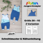 Preview: JULAWI Jungen-Strampler eBook Schnittmuster Gr38-92